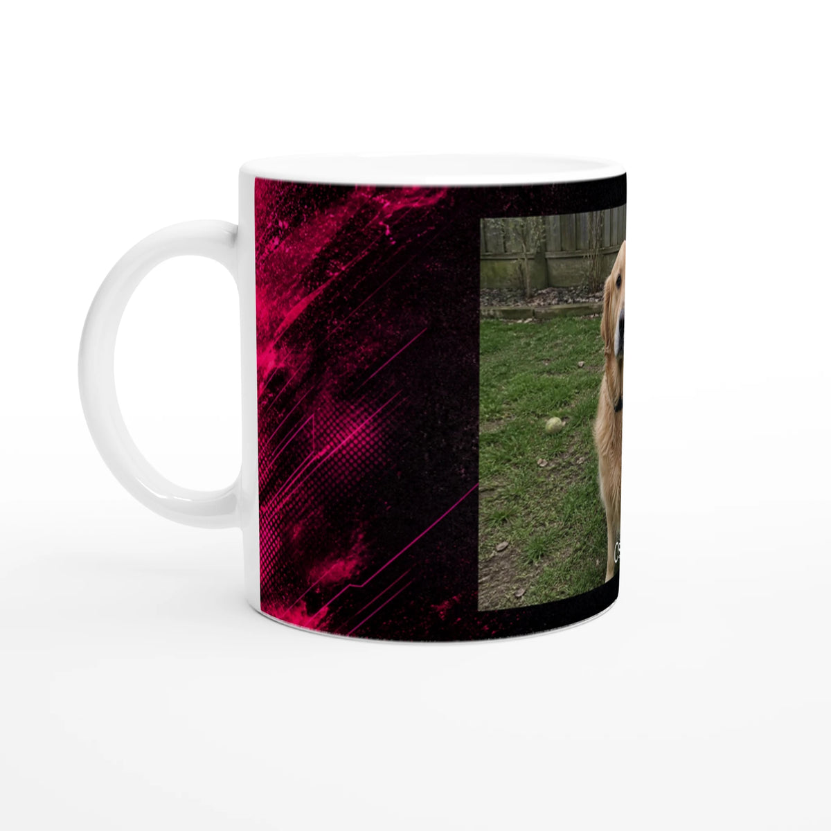 Mug personnalisé avec photo de chien ou chat et prénom, cadeau NÉON