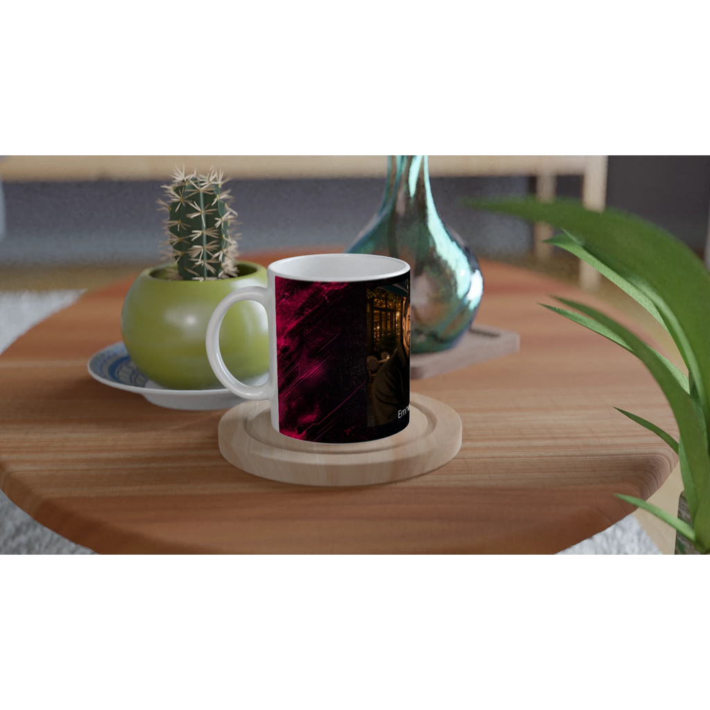 Mug personnalisé avec photo de couple et prénoms, cadeau romantique NÉON